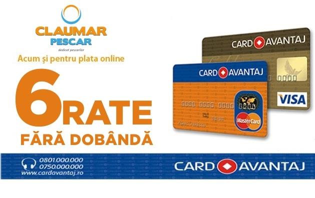 Plata online cu Card Avantaj la Claumar Pescar